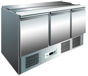 SALADETTE REFRIGERATA STATICA +2+8°C INOX+POLIETILENE