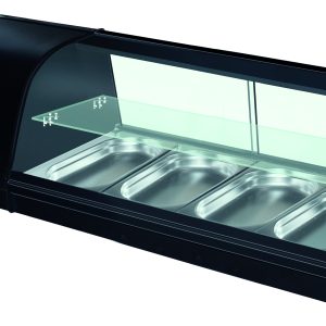 VETRINA REFRIGERATA PER TAPAS +4 +8°C RIPIANO VETRO