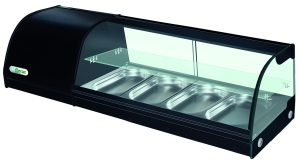 VETRINA REFRIGERATA PER TAPAS +4 +8°C RIPIANO VETRO