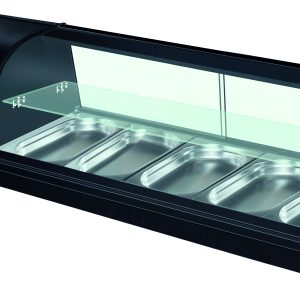 VETRINA REFRIGERATA PER TAPAS +4 +8°C RIPIANO VETRO