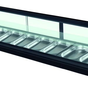 VETRINA REFRIGERATA PER TAPAS +4 +8°C RIPIANO VETRO