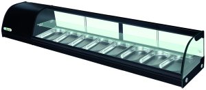 VETRINA REFRIGERATA PER TAPAS +4 +8°C RIPIANO VETRO