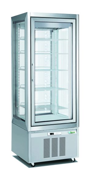 VETRINA 4 LATI ESPOSITIVI PER PASTICCERIA -2°C +15°C