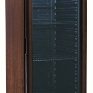 CANTINETTA VINI LEGNO REFRIGERATA STATICA +2+8°C NOCE SCURO/NERO