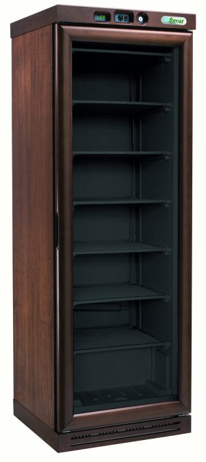 CANTINETTA VINI LEGNO REFRIGERATA STATICA -18-22°C NOCE SCURO/NERO