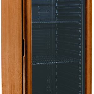 CANTINETTA VINI LEGNO REFRIGERATA STATICA +2+8°C NOCE CHIARO/NERO