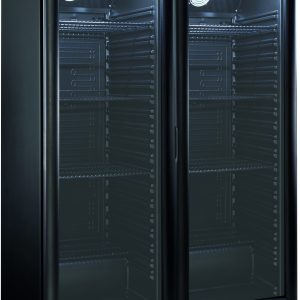 CANTINETTA VINI LEGNO REFRIGERATA STATICA +2+8°C/+2+8°C CARBON/NERO