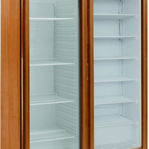 CANTINETTA VINI LEGNO REFRIGERATA STATICA +2+8°C/-18° -22°C NOCE CHIARO