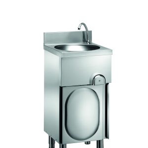 LAVAMANI INOX SU MOBILE C/PORTA BATTENTE