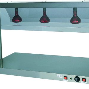 PIANO CALDO INOX 3 LAMPADE INFRAROSSI
