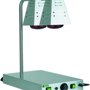 PIANO CALDO INOX 2 LAMPADE x GN 1/1