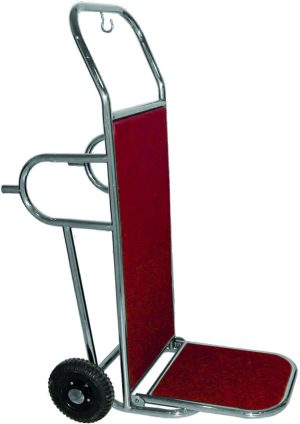 CARRELLO PORTAVALIGIE ROSSO + INOX