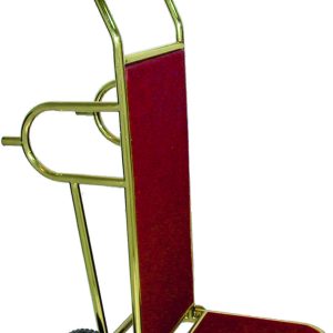 CARRELLO PORTAVALIGIE ROSSO + OTTONE