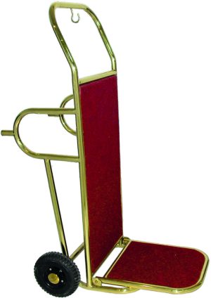 CARRELLO PORTAVALIGIE ROSSO + OTTONE