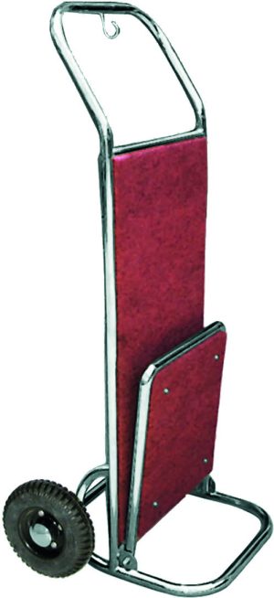 CARRELLO PORTAVALIGIE ROSSO + INOX