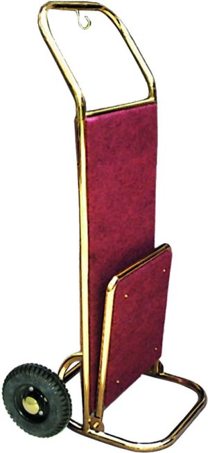 CARRELLO PORTAVALIGIE ROSSO + OTTONE
