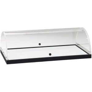 VETRINETTA STRUTTURA LEGNO + CUPOLA PLX 90x50x22h - CARBON