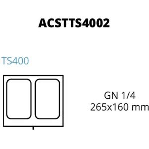 STAMPO TS400 2 IMPRONTE 265 x 160 mm - GN1/4