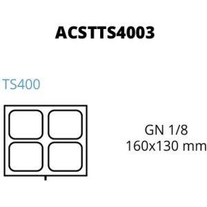 STAMPO TS400 4 IMPRONTE 160 x 130 mm - GN1/8