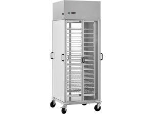 CARRELLO PORTAPIATTI ARMADIATO - REFRIGERATO - 10xGN2/1 - GRIGLIE PLASTIFICATE