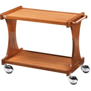 CARRELLO LEGNO 2 PIANI - NOCE
