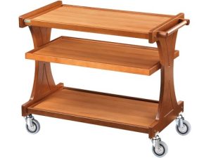 CARRELLO LEGNO 3 PIANI - NOCE