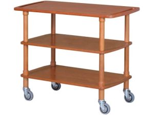 CARRELLO LEGNO 3 PIANI - NOCE
