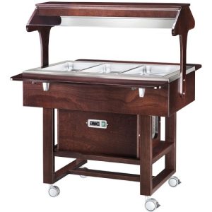 CARRELLO REFRIGERATO LEGNO 3x1/1 - WENGE'