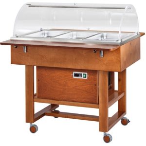CARRELLO REFRIGERATO LEGNO 3x1/1 CUPOLA SEMICIRCOLARE