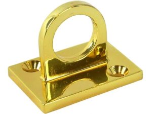 GANCIO DORATO A MURO PER CORDONE ASTE