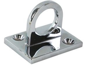 GANCIO INOX A MURO PER CORDONE ASTE