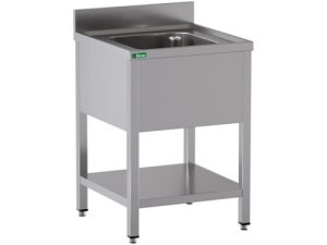 LAVELLO INOX APERTO -1 VASCA  60x70x95cm