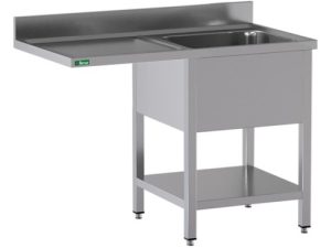 LAVELLO INOX A SBALZO -1 VASCA 120x70x95cm - immagine 1