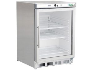 ARMADIO REFRIGERATO ECO STATICO INOX +2+8°C C/VETRO
