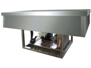 VASCA INOX REFRIGERATA INCASSO 3x1/1