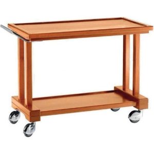CARRELLO LEGNO 2 PIANI - NOCE