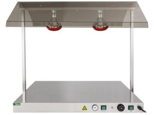 PIANO CALDO INOX 2 LAMPADE INFRAROSSI