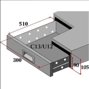 SET 2 CASSETTI PER TAVOLI MOD. UGN