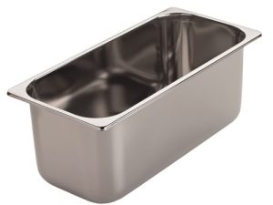VASCHETTA INOX PER GELATO 36x16,5x15 - 7L