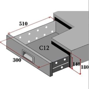SET 2 CASSETTI PER TAVOLI REFRIGERATI GN FORCAR