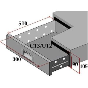 SET 3 CASSETTI PER TAVOLI REFRIGERATI GN FORCAR