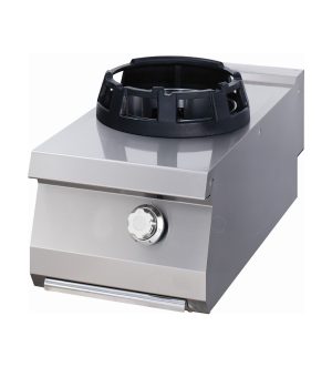 Premium Piano Cottura Wok - Anello di cottura da Ø28,5cm - Unità Singola - Profondità 90cm - Gas
