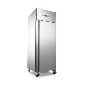 Frigorifero per Pesci - 600L - 7 Contenitori (60 x 40 cm) - su Ruote - Acciaio Inox