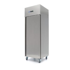 Frigorifero - 400L - 3 Ripiani Regolabili - Acciaio inox - su Ruote