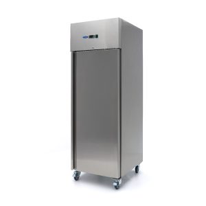Congelatore - 600L - 3 Ripiani Regolabili (2/1GN) - Acciaio Inox - su Ruote