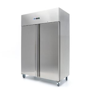 Frigorifero - 800L - 6 Ripiani Regolabili - Acciaio inox - su Ruote