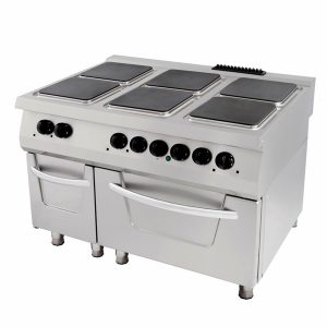 Premium Fornelli - 6 Fuochi - Unità Tripla - Profondità 90cm - incl. Forno - Elettrico