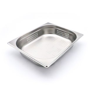 Contenitore Gastronorm - 1/2 GN - Profondità 6,5cm - Acciaio Inox - Forato - immagine 1