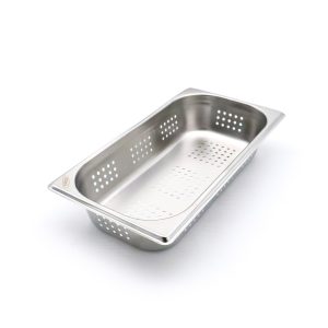 Contenitore Gastronorm - 1/3 GN - Profondità 6,5cm - Acciaio Inox - Forato - immagine 1