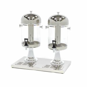Dispensatore di Bevande - 2 x 8L - Tubo di Raffreddamento Centrale - Funziona Senza Potenza